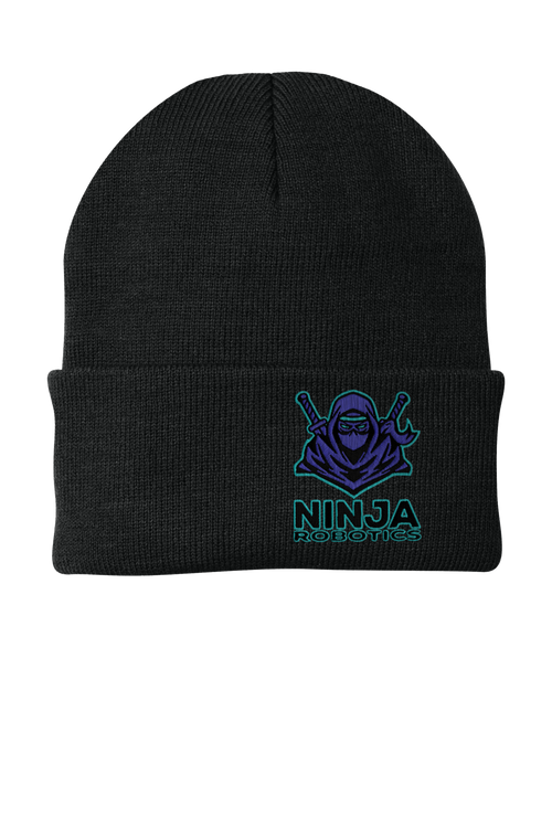 Samurai Embroidered Beanie Cap